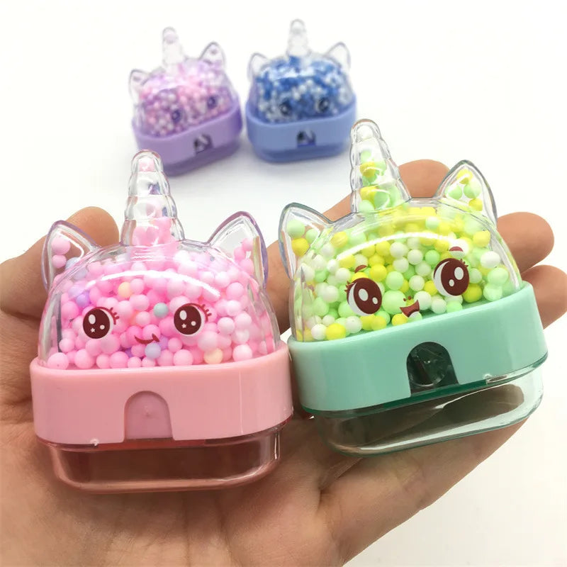 Arjoos | Cute Kawaii Cartoon Unicorn Pencil Sharpener Cute Stationery School Office Supplies for Student Sharpener Prizes Cute Sharpener
