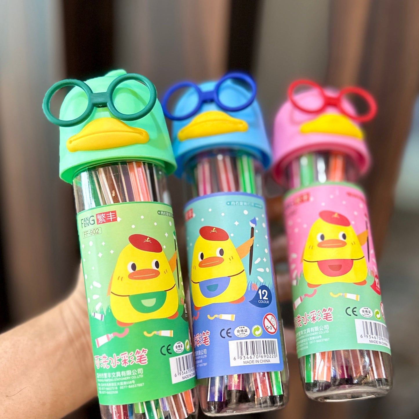 Arjoos | Cartoon Shape Pencil Box Having 12 Sketch Pen For Coloring Kids Sketching Painting Drawing (pack of 1) Shape Pencil Box Having Sketch Pen Stationary Kit, 12 Pens