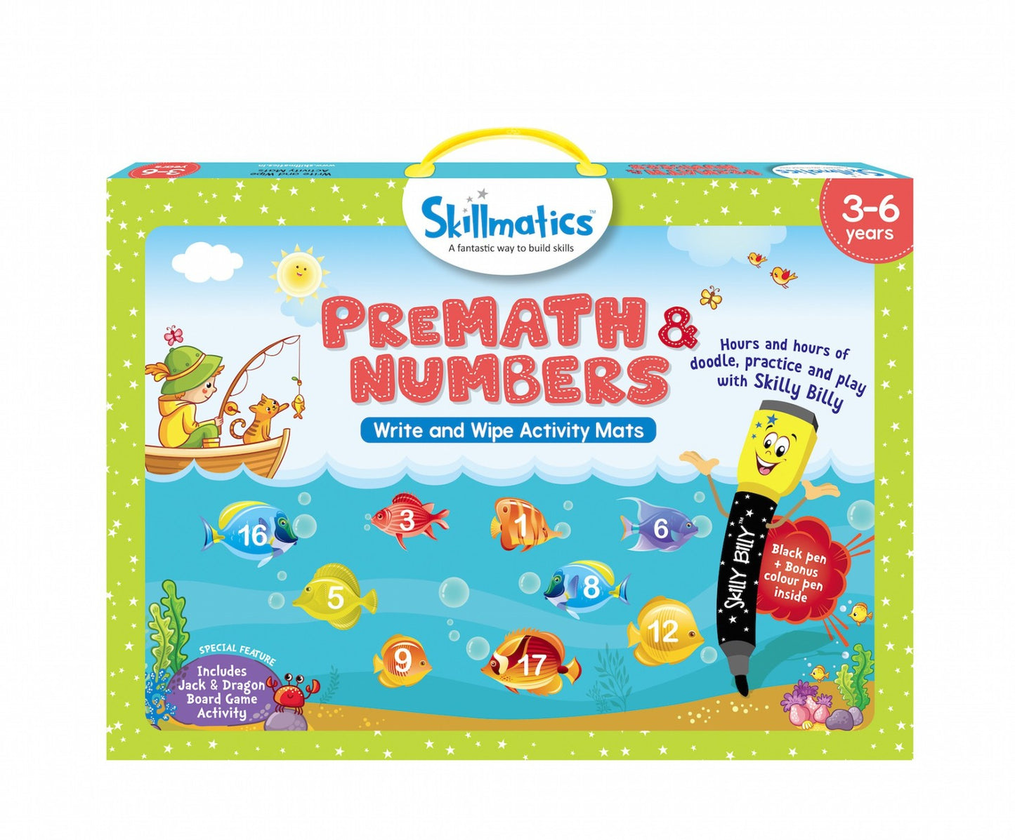 Arjoos | Skillmatics PreMath and Numbers | strong foundation for learning math | 3-6 Years (Multicolour) | Toys for Kids | Both Boys and Girls