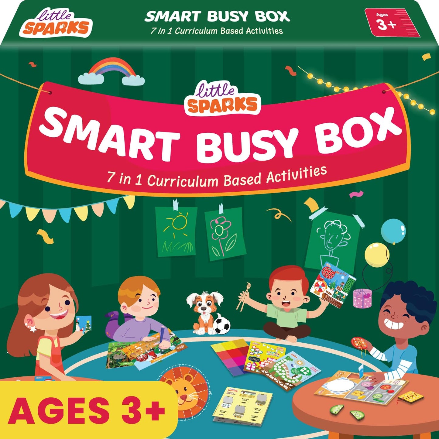 Arjoos | Smart Busy Box - DIY Activity Kit | A Perfect Preschool Educational Kit | Gifts for Girls & Boys | Birthday Gifts for Kids - Pack of 1