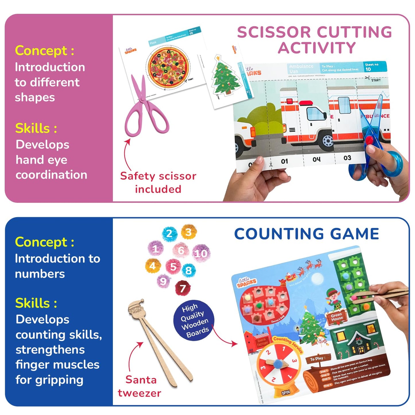 Arjoos | Smart Busy Box - DIY Activity Kit | A Perfect Preschool Educational Kit | Gifts for Girls & Boys | Birthday Gifts for Kids - Pack of 1