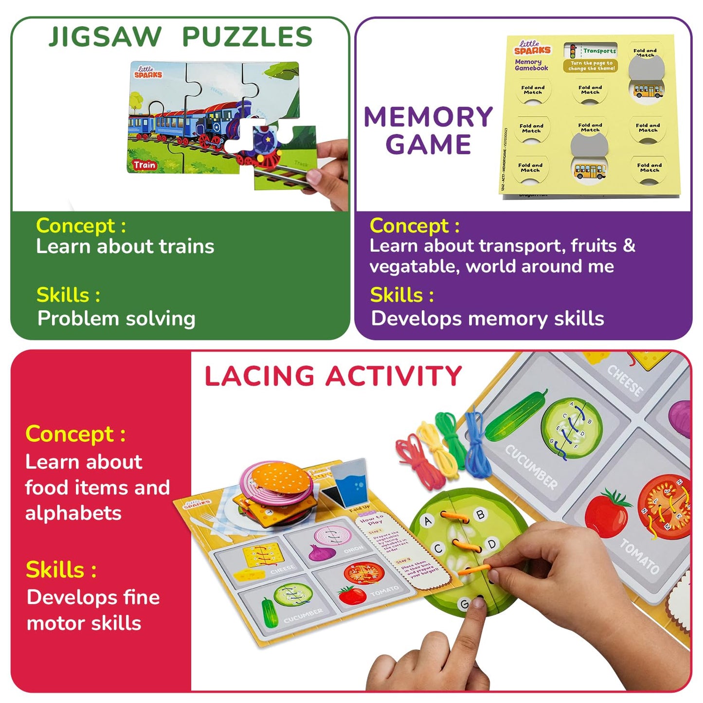 Arjoos | Smart Busy Box - DIY Activity Kit | A Perfect Preschool Educational Kit | Gifts for Girls & Boys | Birthday Gifts for Kids - Pack of 1