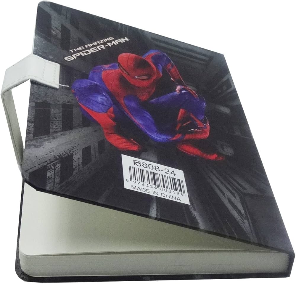 Arjoos |Spider-Man Theme Diary with Magnetic Closure for Kids – Perfect Notebook for Boys and Girls – Great for Writing, Drawing, and Daily Journaling | Return Gifts For Kids - Pack of 1 - ( Multicolour ) .