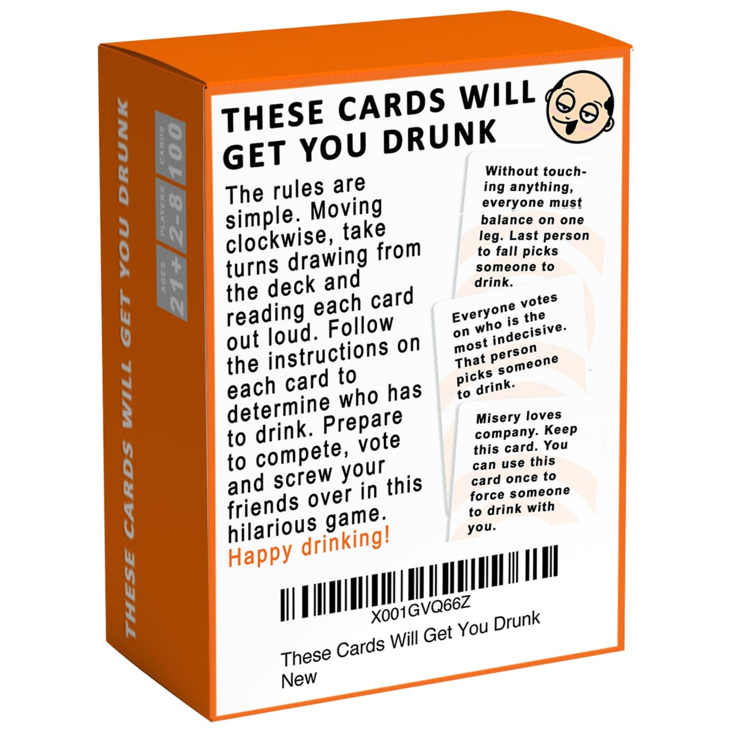 Arjoos | These Cards Will Get You Drunk - Hilarious Adult Drinking Game for Parties | Perfect for Friends & Gatherings | Unforgettable Fun, Laughter, and Good Times | Ideal Gift for Party Lovers! | ( Pack of 1 )