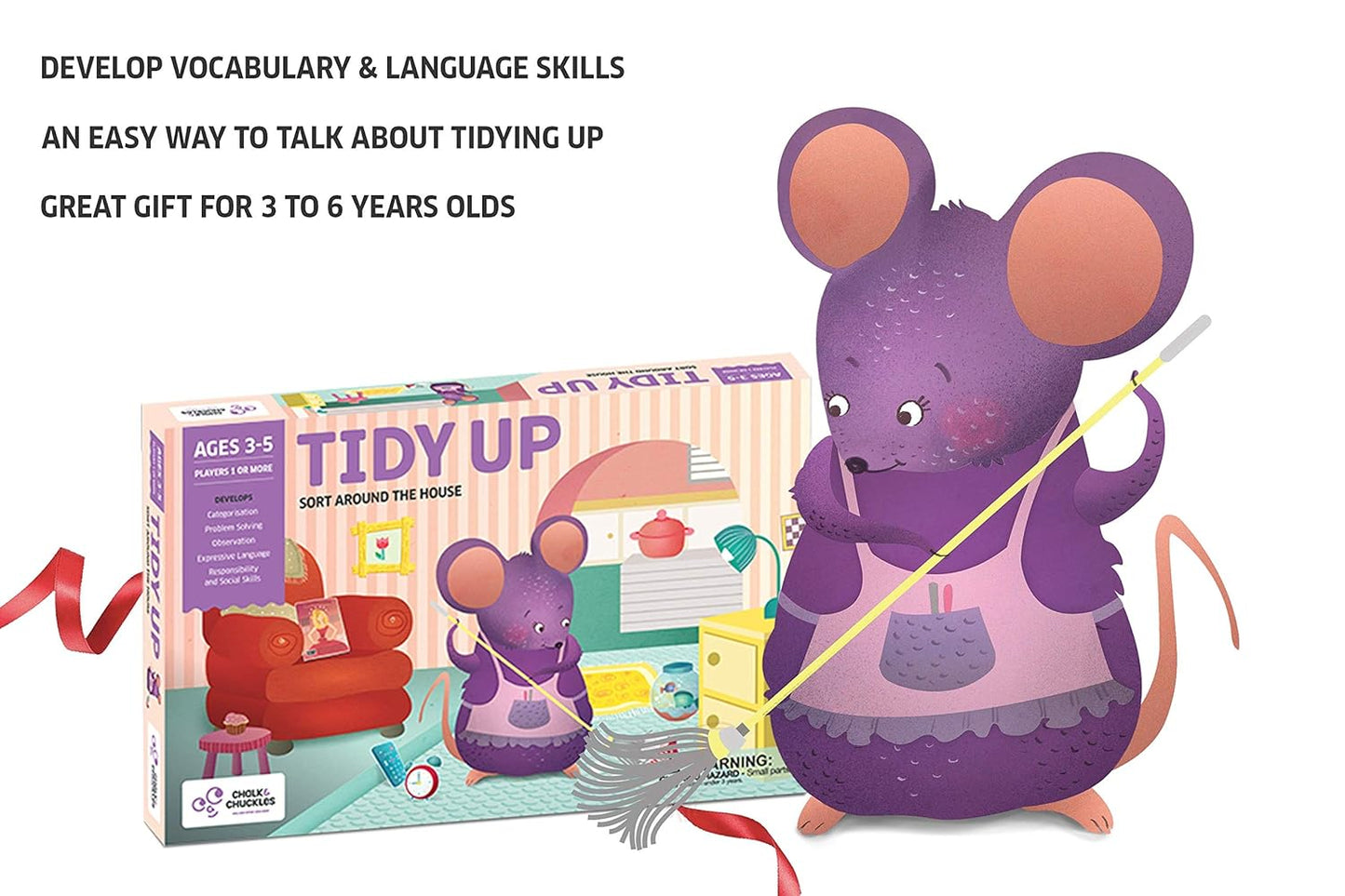 Arjoos | Tidy Up - Educational Board Game | Age 3-6 Years Old | Sorting Game for Kids | free play and later learn | Preschool Learning Toy for Boys and Girls