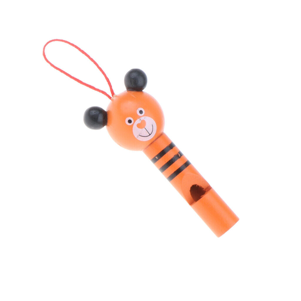 Arjoos | Wooden Cute Animal Heads Whistles | For Both Boys And Girls | Flute Trumpet Musical Instrument Sounding Toys | for Kids (3+ years) | Multi Colour variant
