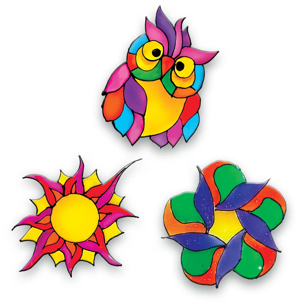 Arjoos | Window Suncatcher kit - Painting Kit | Glass Painting Kit For Kids | Diy Window Art Craft Set | Birthday Gifts for Kids - Age - 7+Years