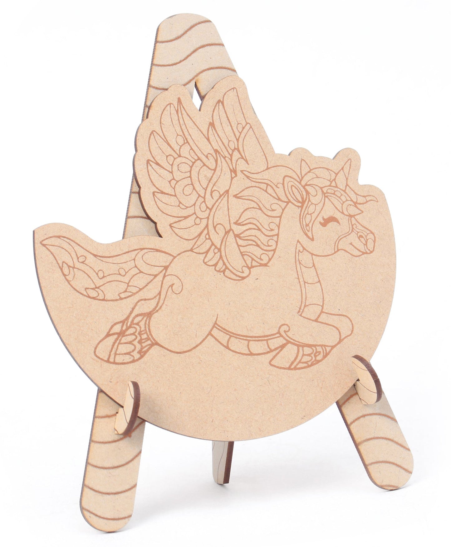 Arjoos | Wooden Unicorn Mandala Art Kit | Expand Your Creative Skills | MDF Printed Boards With Ease | Birthday Gifts for Kids - Age - 5+Years
