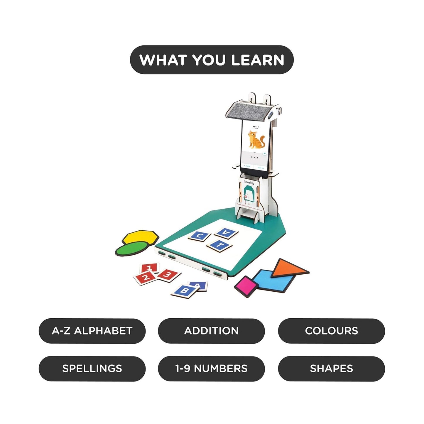 Arjoos | Smartivity Magico - Engineered Wood | A MAGICAL NEW WAY TO LEARN THROUGH PLAY | (English, Math, Shape, Colour) Learning Activity | Birthday Gift For Kids - ( Ages - 3+ Years )