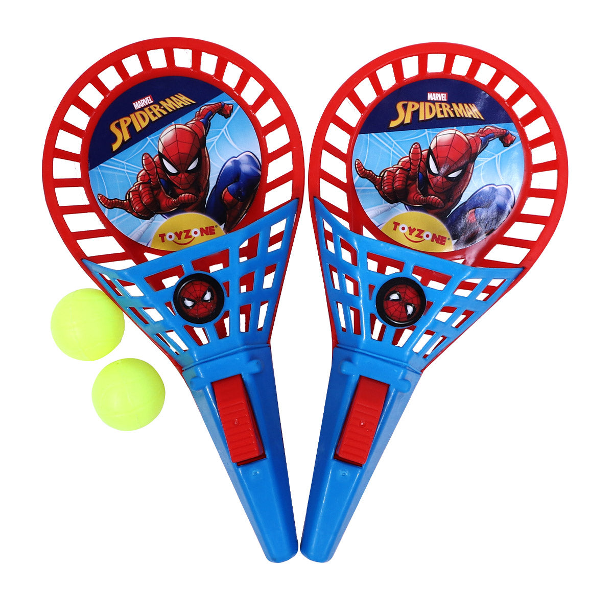 Arjoos | Spiderman POP & Catch | Click and Catch Twin Ball Game | Indoor Outdoor Games Toys Set for Kids | Pop & Catch Ball Play Fun for Boys & Girls | Birthday Return Gift for Kids .
