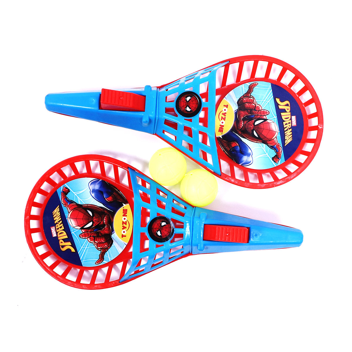 Arjoos | Spiderman POP & Catch | Click and Catch Twin Ball Game | Indoor Outdoor Games Toys Set for Kids | Pop & Catch Ball Play Fun for Boys & Girls | Birthday Return Gift for Kids .
