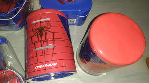 Arjoos | piggy Bank Made Aluminum Spiderman & captain america piggy bank || varient: blue & Red || pack of 1