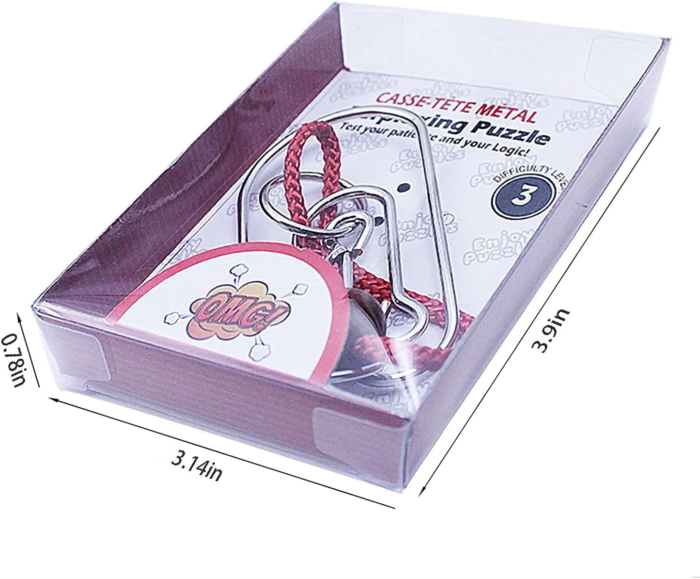 Arjoos | Assorted Metal Puzzles Large - Educational Brain Teaser Games for Kids and Adults