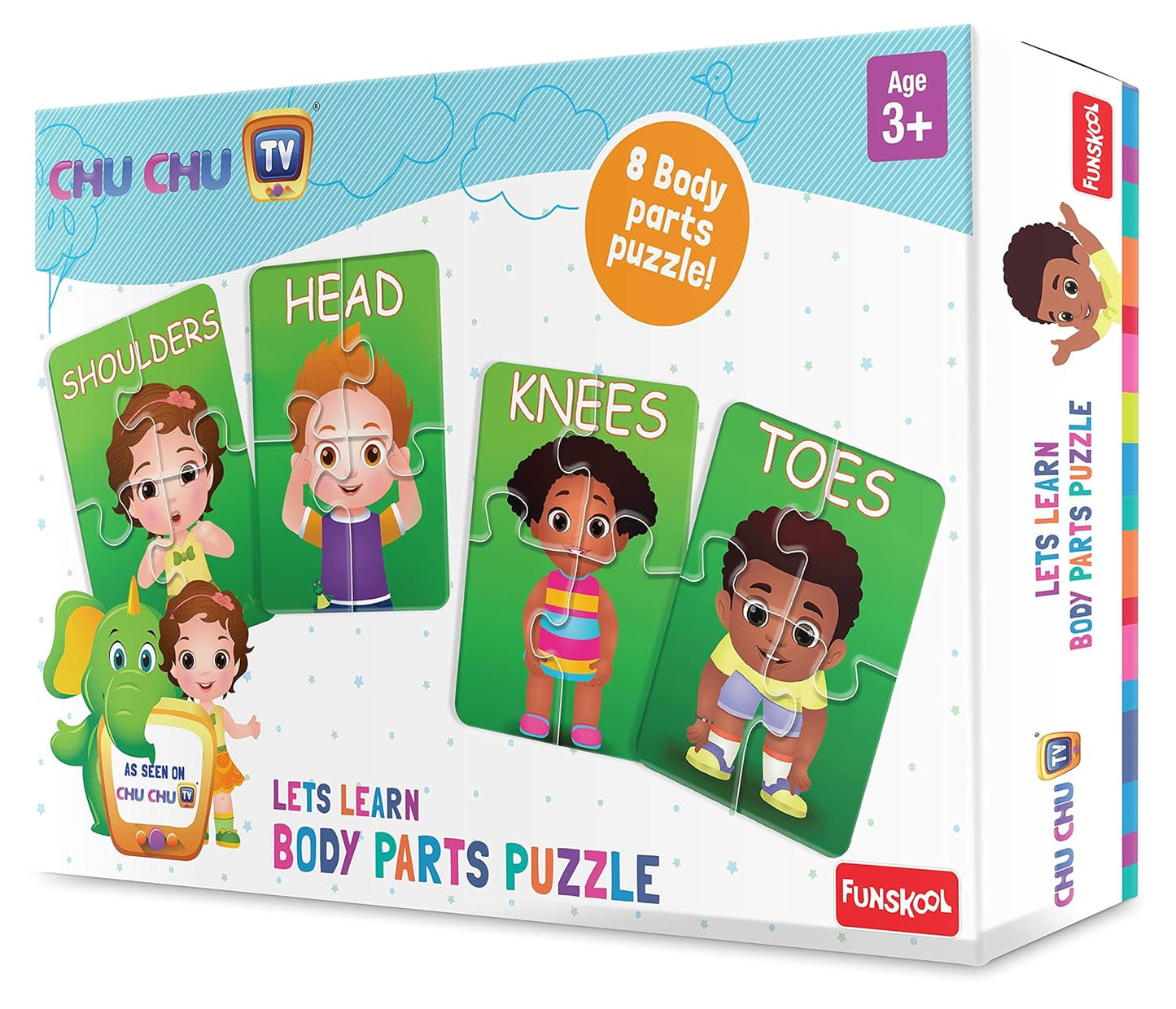 Arjoos | CHU CHU TV Lets Learn Body Parts Puzzle | Fun school Games Puzzles | learning & development toys Preschool | Gifts for Kids (age 3+ )