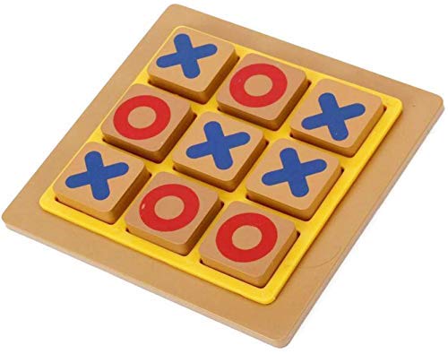 Arjoos | Classic Tic Tac Toe Toy Game Zero and Cross Game (Tic Tac Toe Game) for Adult, Kids Game | Birthday Gifts for Kids - Pack of 1