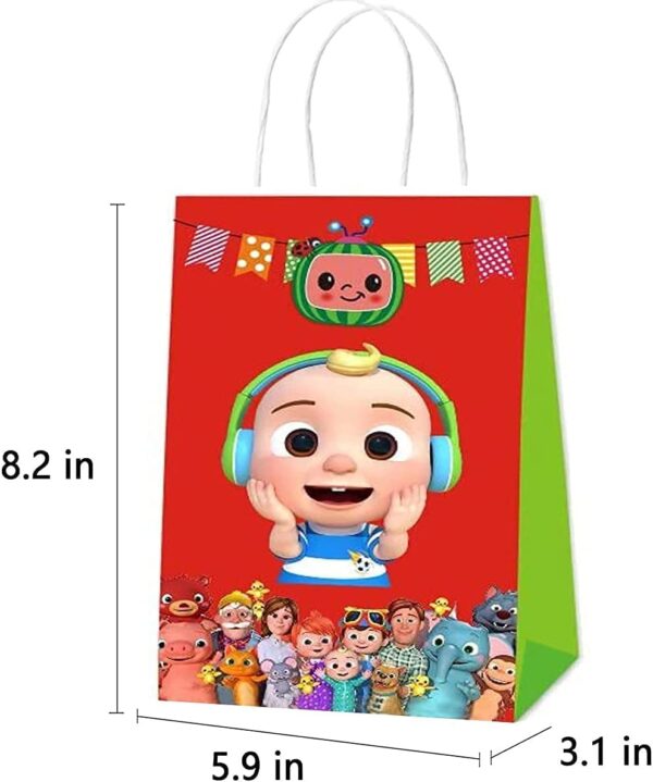 Arjoos | Cocomelon Birthday Party Gift Goody Bags (pack Of 12)