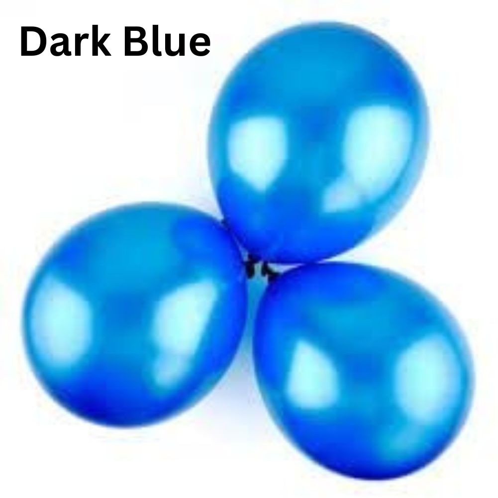 Arjoos | Metallic Balloons for Birthday Decoration,10inch Set of 25pcs ( Multicolour )