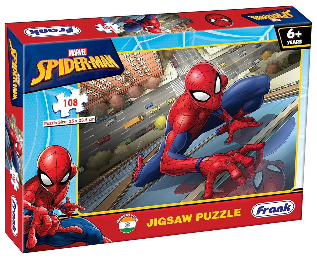 Arjoos | Marvel Spider-Man Jigsaw Puzzle (108 Pieces) for Kids Above 6+ Years
