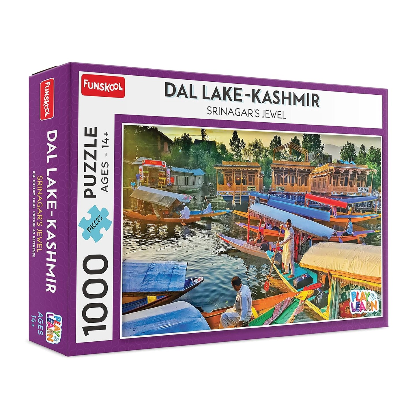Arjoos | Funskool Dal Lake Kashmir - 1000 Pieces Puzzle | for 14+ Year