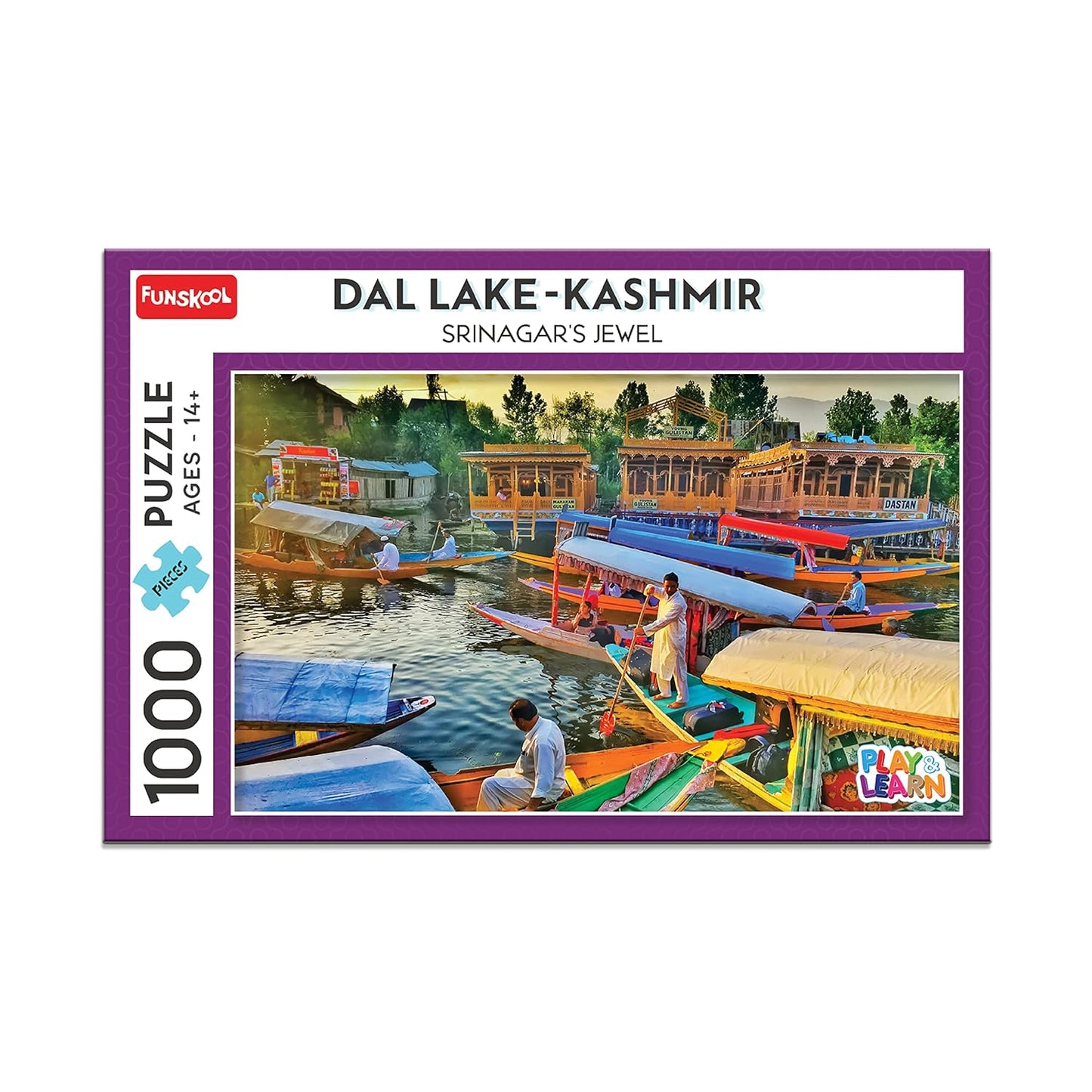 Arjoos | Funskool Dal Lake Kashmir - 1000 Pieces Puzzle | for 14+ Year