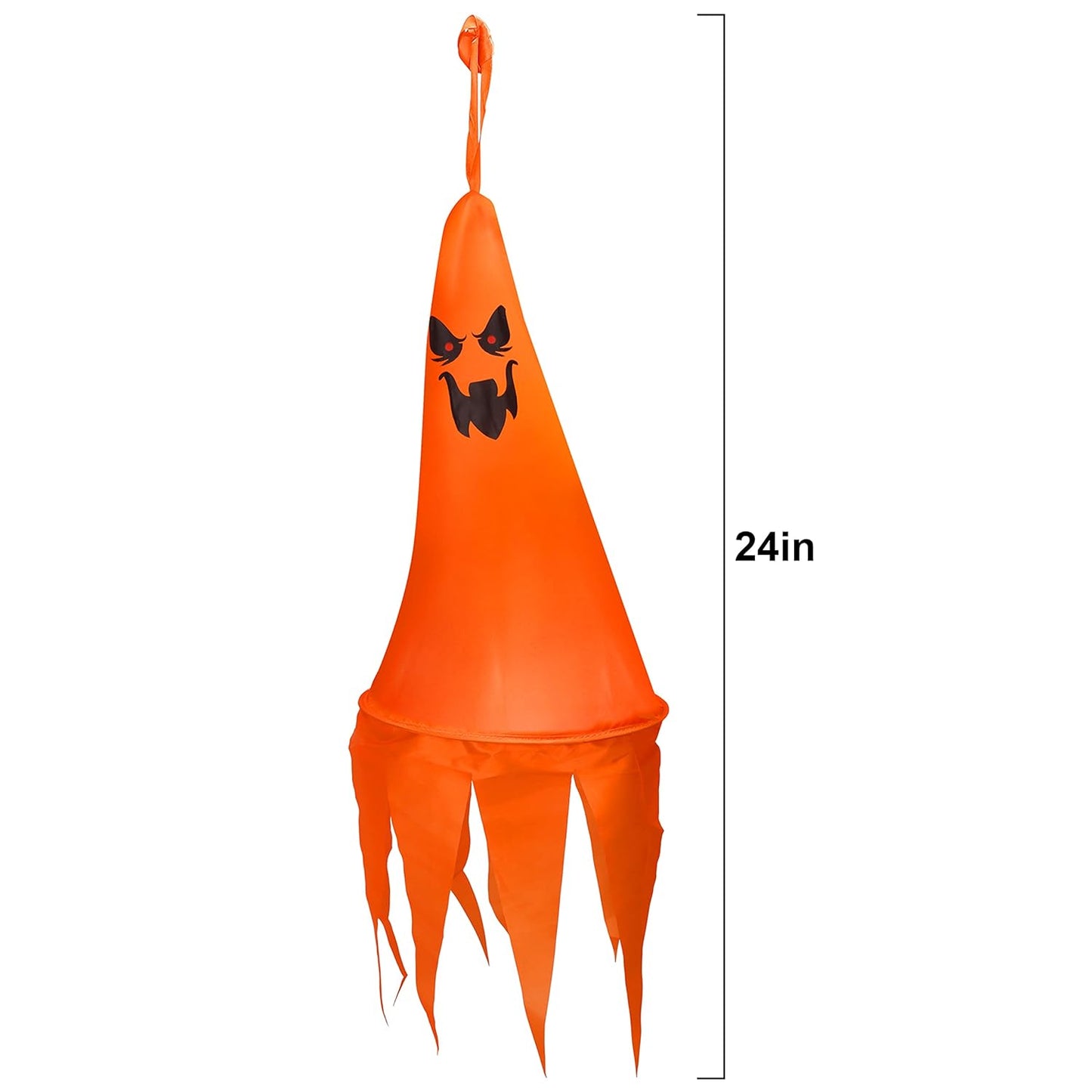 Arjoos | Halloween Decorations Hanging Lighted Ghost, Witch Hats with Battery Operated LED Hanging Decoration