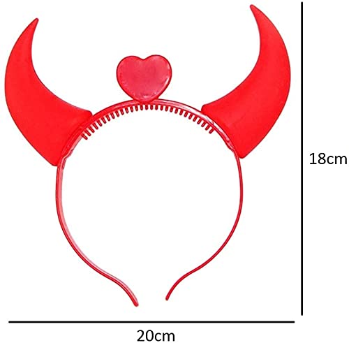 Arjoos | Halloween Devil Headband Devil Horns Hairbands Red horn Light Hairband