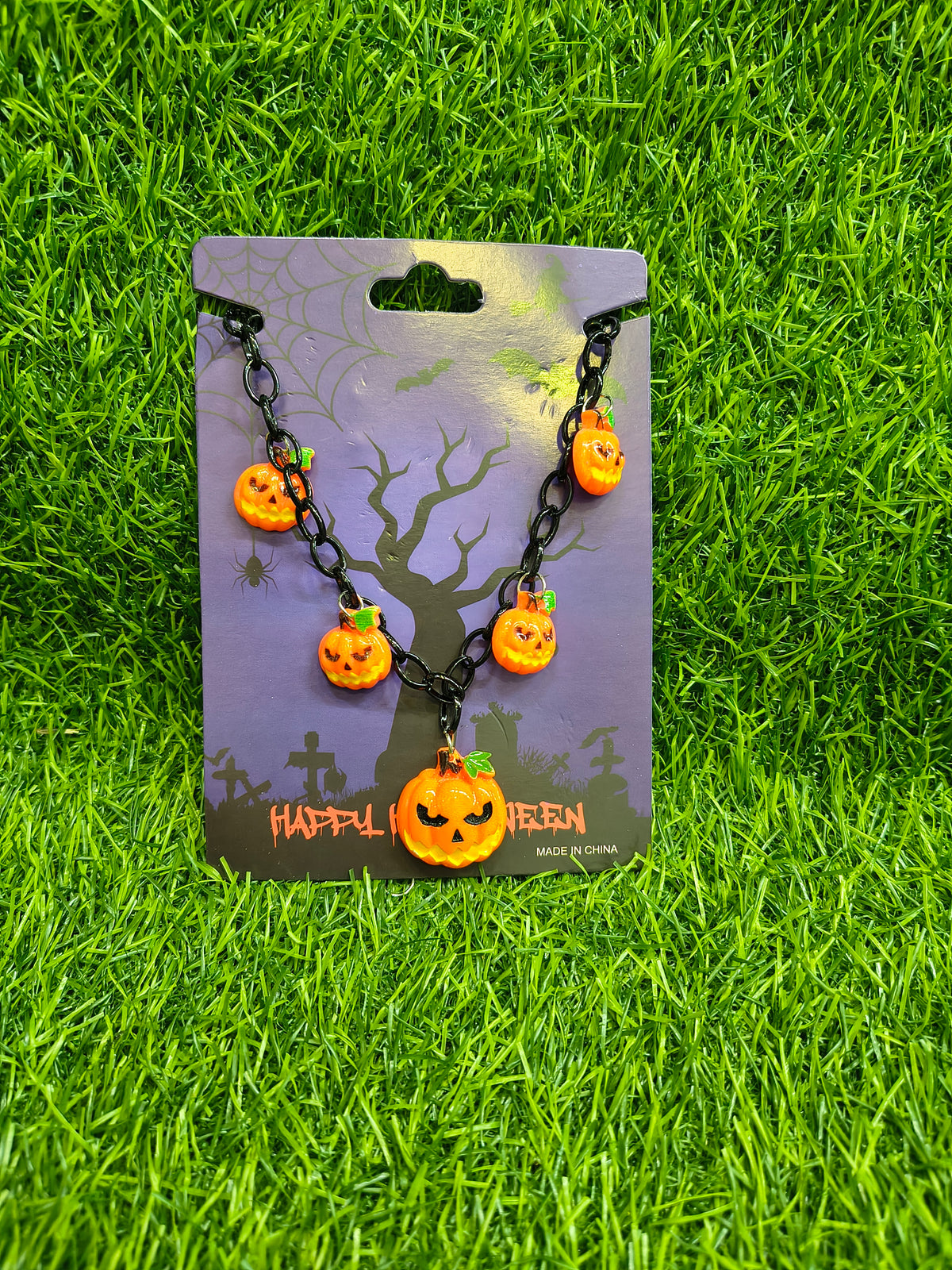 Arjoos| Halloween Ghostface Charm Necklace.