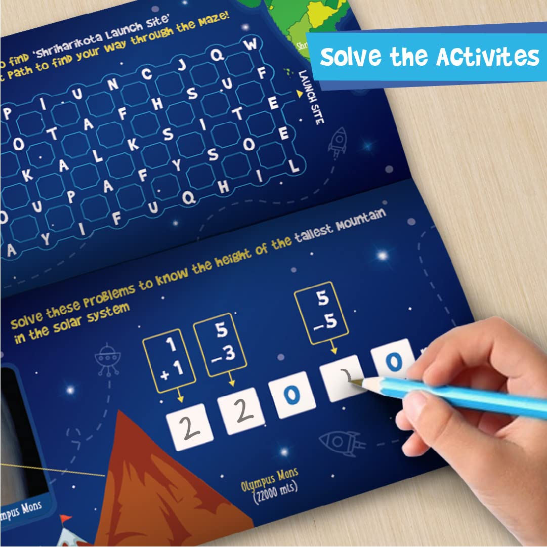 Arjoos | Mapology Mission Mangalyaan | Astronaut Toy | Isro Rocket Model & Satellite | 3D Puzzles | Educational Toys For Kids | Gifts for 5 Year Old Boy & Girl Ages 5+ .
