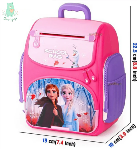Arjoos | Kids Backpack Design Piggy Bank with Finger Press Functions