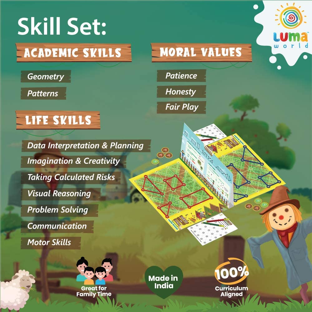 Arjoos | Guess The Fence - ADD LIFE TO LEARNING | Educational Board Game | 30 Min Game and 2-4 Players | Gift For Boys & girls | Age-8+ Years .