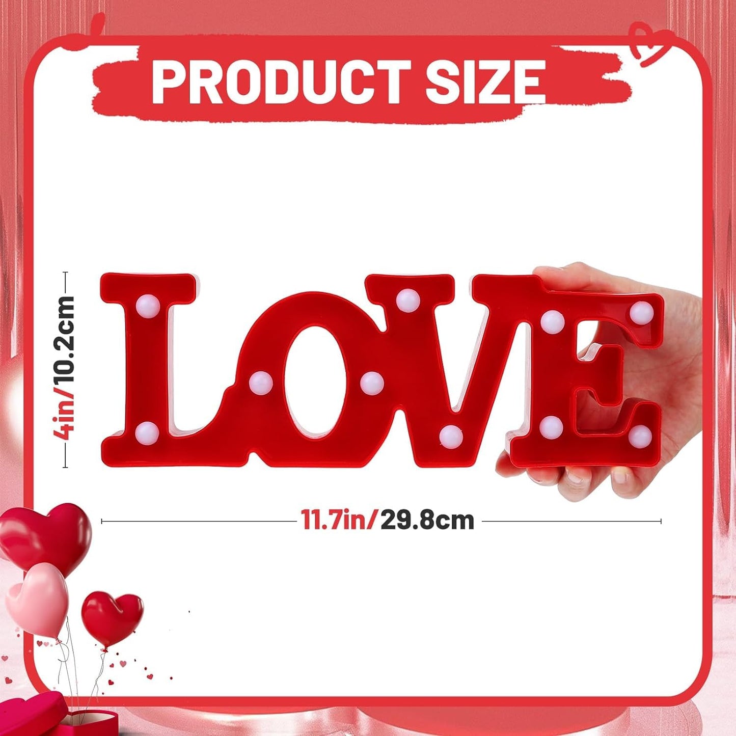 Arjoos | Love Led Marquee Light | Light Decoration for Proposal