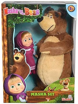Arjoos | Masha And The Bear Doll - Masha Set | Toys For Kids | Birthday Gifts for Kids - Pack of 1