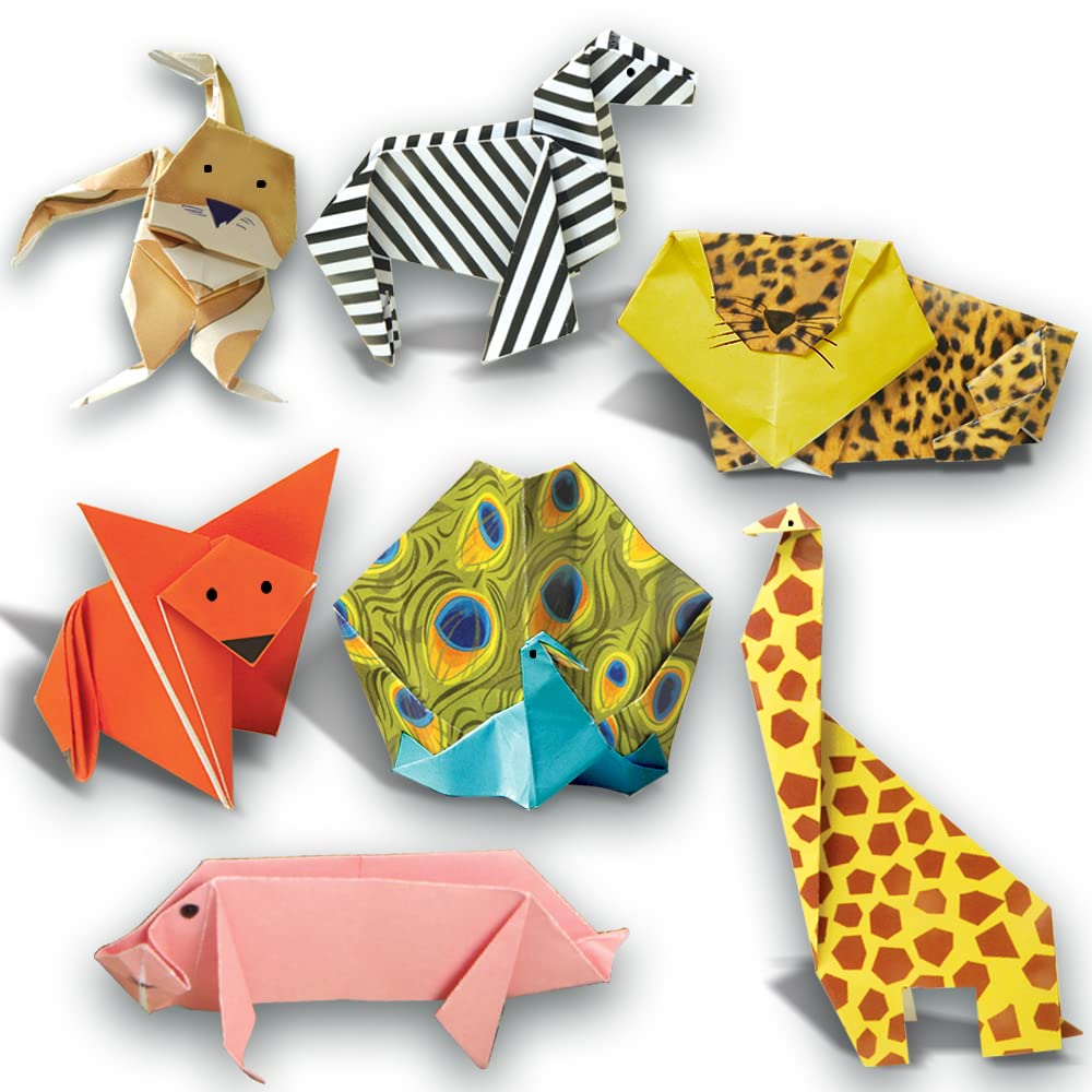 Arjoos | Origami In The Jungle | Craft Activity Kit for Kids | Paper Craft For Kids | Gift For Boys & Girls | Ages 5+ .
