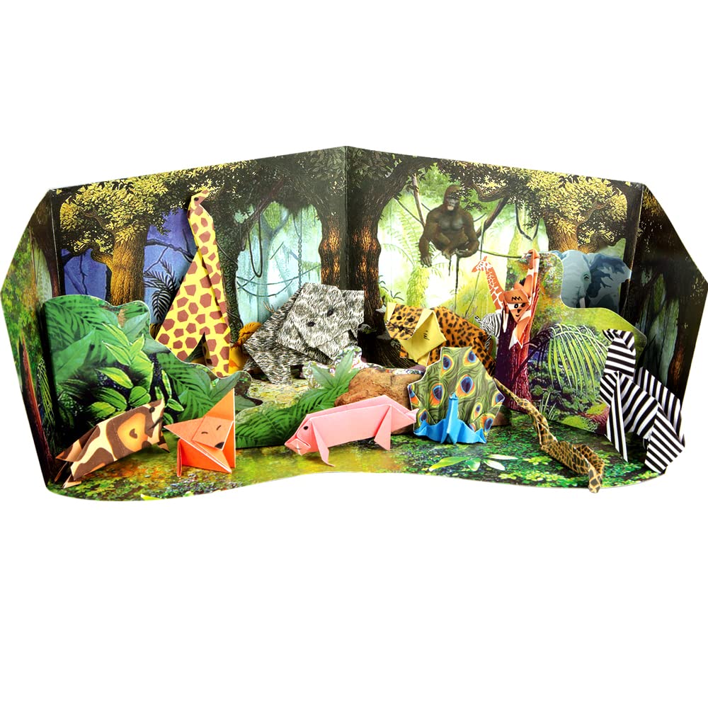 Arjoos | Origami In The Jungle | Craft Activity Kit for Kids | Paper Craft For Kids | Gift For Boys & Girls | Ages 5+ .