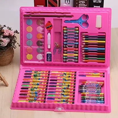 Arjoos | Pirate 86 Piece Art Kit Supplies For Artists, Painters, Watercolor, Drawing, Sketching | Birthday Gifts for Kids - Pack of 1 - ( Ages - 3+ )