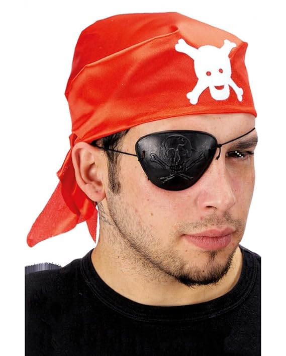 Arjoos | Pirate Eye patch with Scarf for Halloween Party