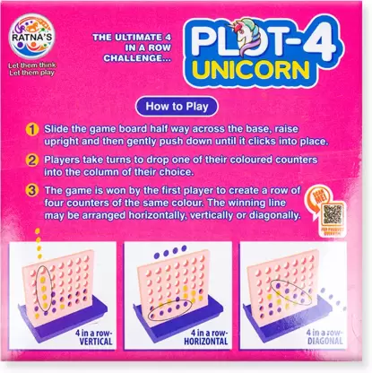 Arjoos | Plot 4 Unicorn Board Game for Kids Party & Fun Games Board Game Party & Fun Games Board Game | Return Gifts for Kids - Pack of 1