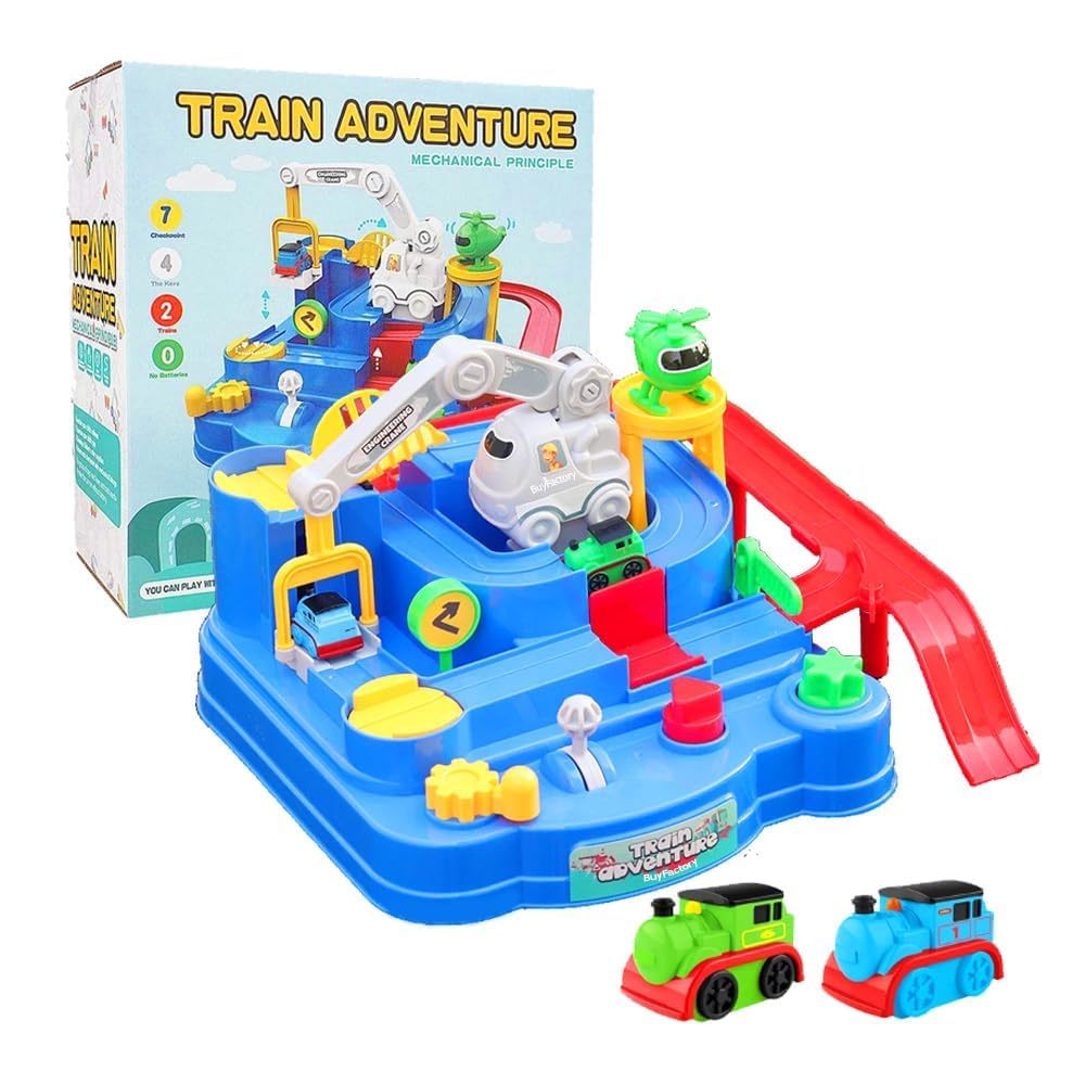 Arjoos Race Train Track Adventure Toys for Toddlers Vehicle