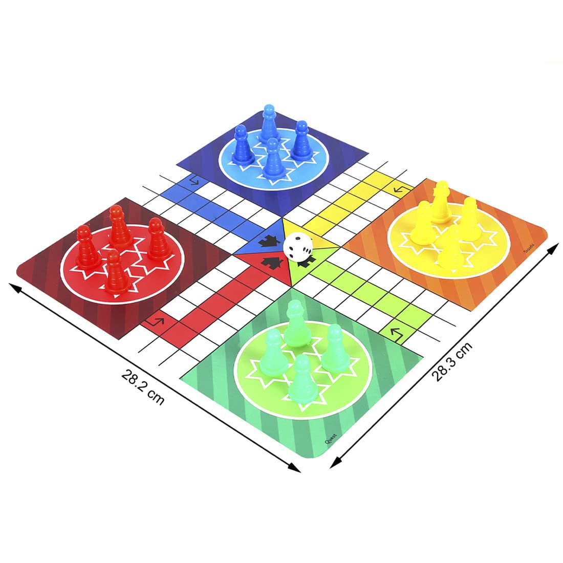 Arjoos | SKOODLE Quest Centurion 5 Double Sided 100 Classic Family Board Games - 3+Years , Multicolor .