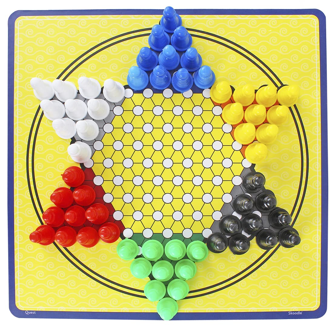Arjoos | SKOODLE Quest Centurion 5 Double Sided 100 Classic Family Board Games - 3+Years , Multicolor .
