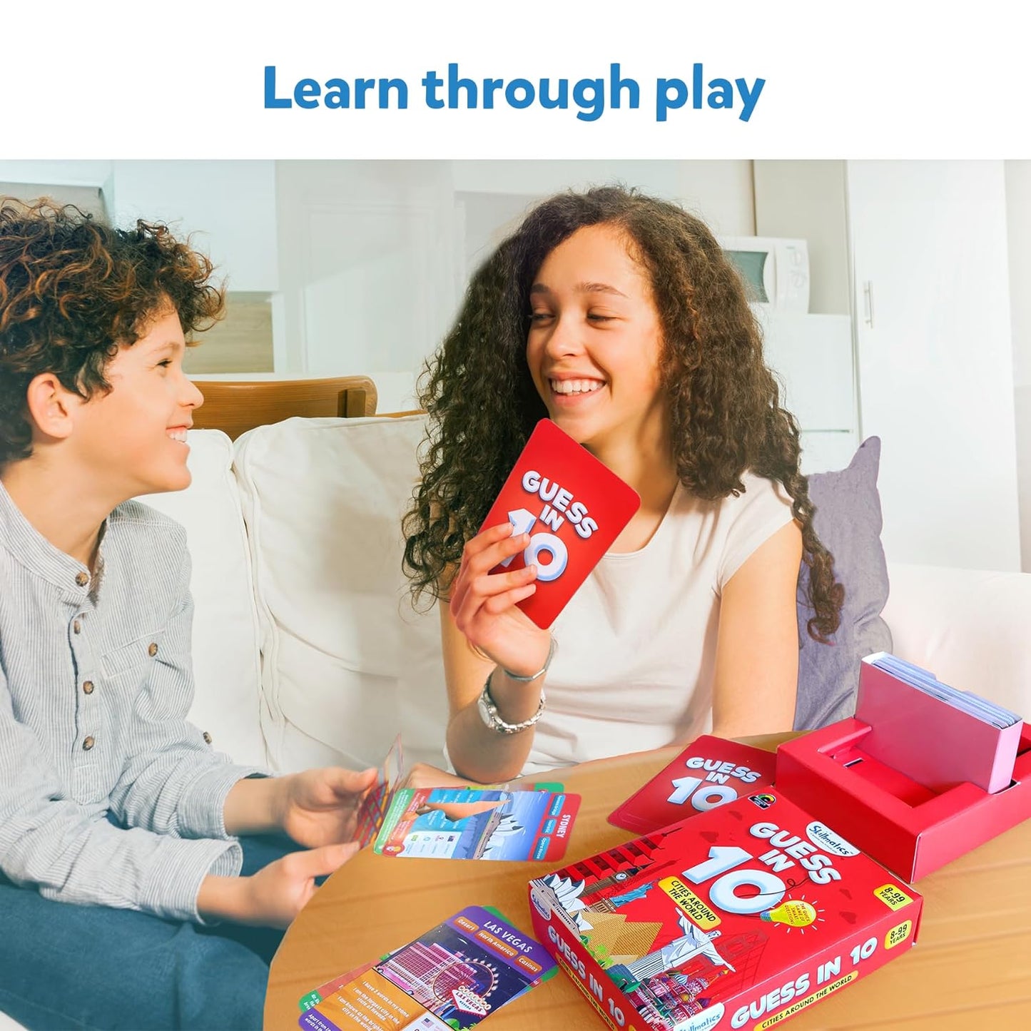 Arjoos | Skillmatics Card Game - Guess in 10 Cities Around The World, Educational Travel toys -Perfect for Boys, Girls, Kids, and Families