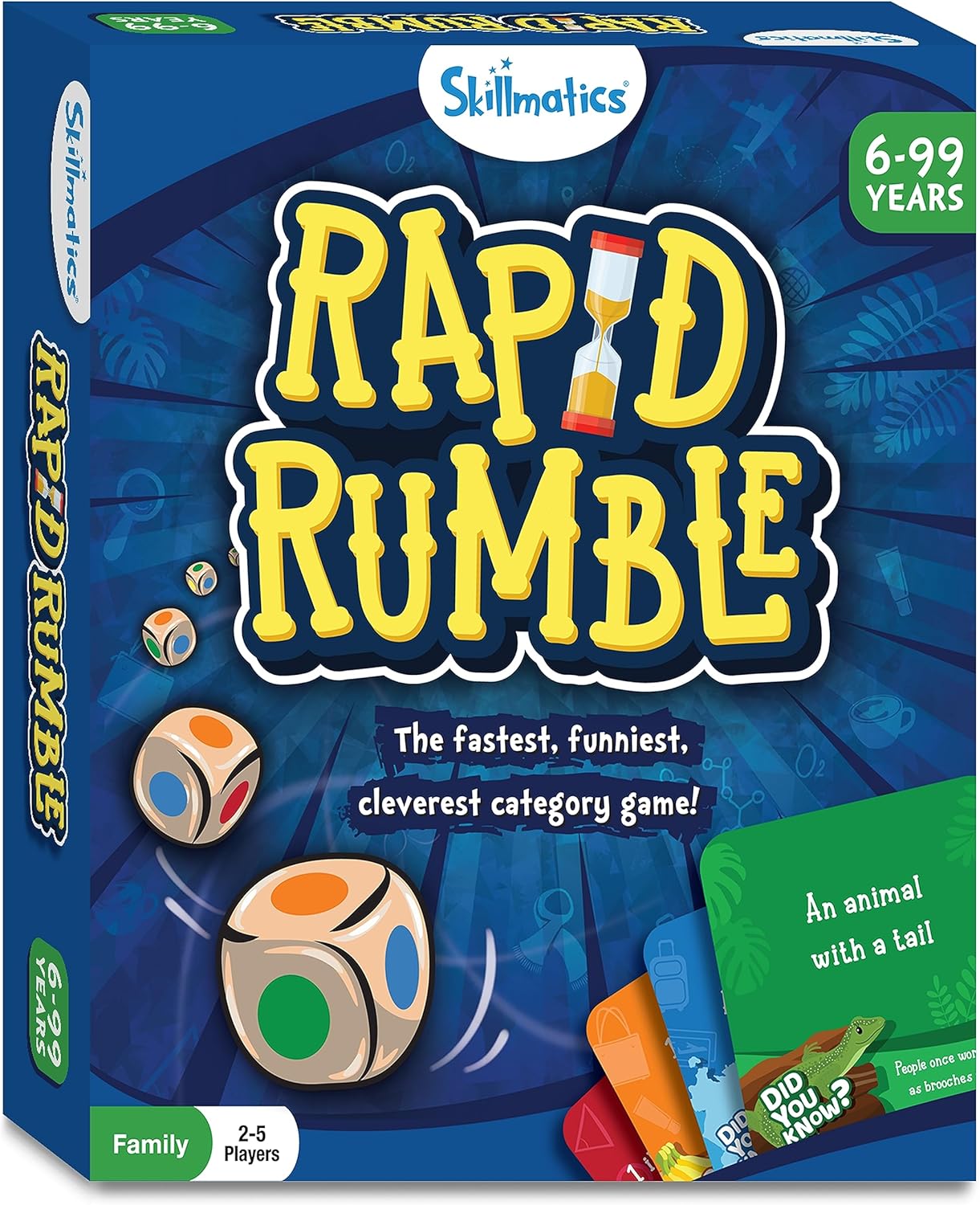 Arjoos | Skillmatics Board Game Rapid Rumble | Fun for Family Game Night | Educational Toy , Card Game for Kids | Gifts for Boys & Girls (age 6+ )