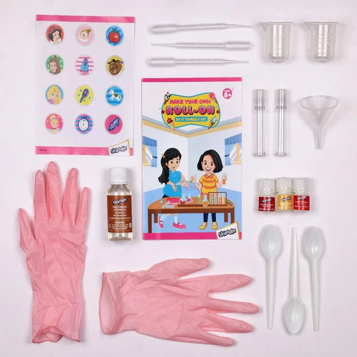 Arjoos | Disney Princess Make Your Own Roll On Do it Yourself Kit | Fun DIY Kit for Kids, Safe & Easy, Perfect Gift for Creative Little Princesses | Birthday Gifts For Kids - ( Ages - 8+ )