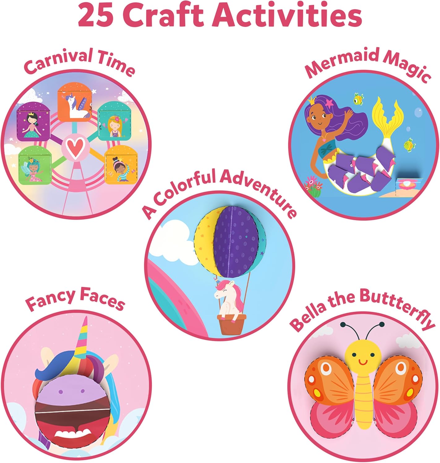 Arjoos | Skillmatics Art & Craft Kit - Snip, Snip Unicorns & Princesses | Develop Scissor Skills with Activity Book | Gifts for Toddlers , Girls & Boys (ages 3-9)