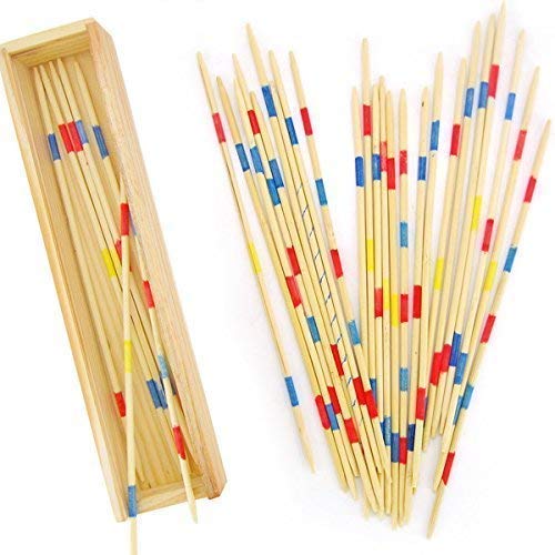 Arjoos , Mikado | Wooden 31 Pick-Up Sticks Fun Family Indoor Board Game for Adults and Kids 5+ Years (Pack of 1).