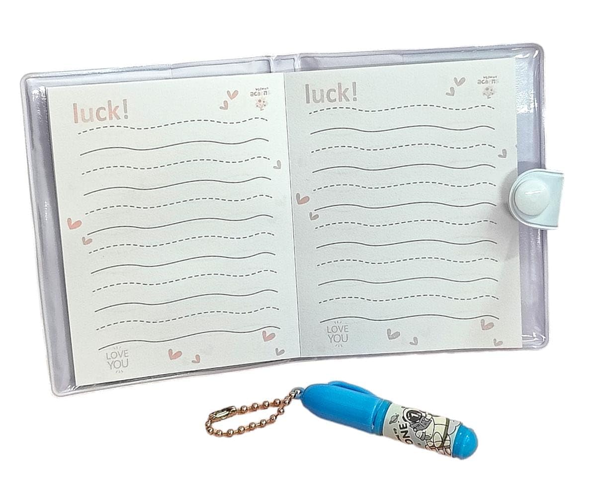 Arjoos Cartoon print Cute Mini Diary with mini ballpoint Pen