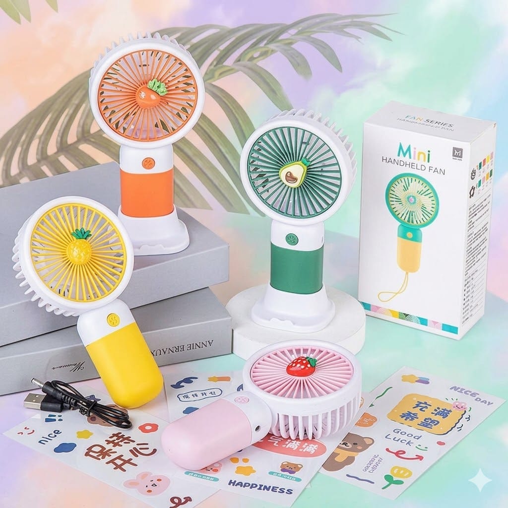Arjoos| Multicolour Mini Portable Usb Hand Fan