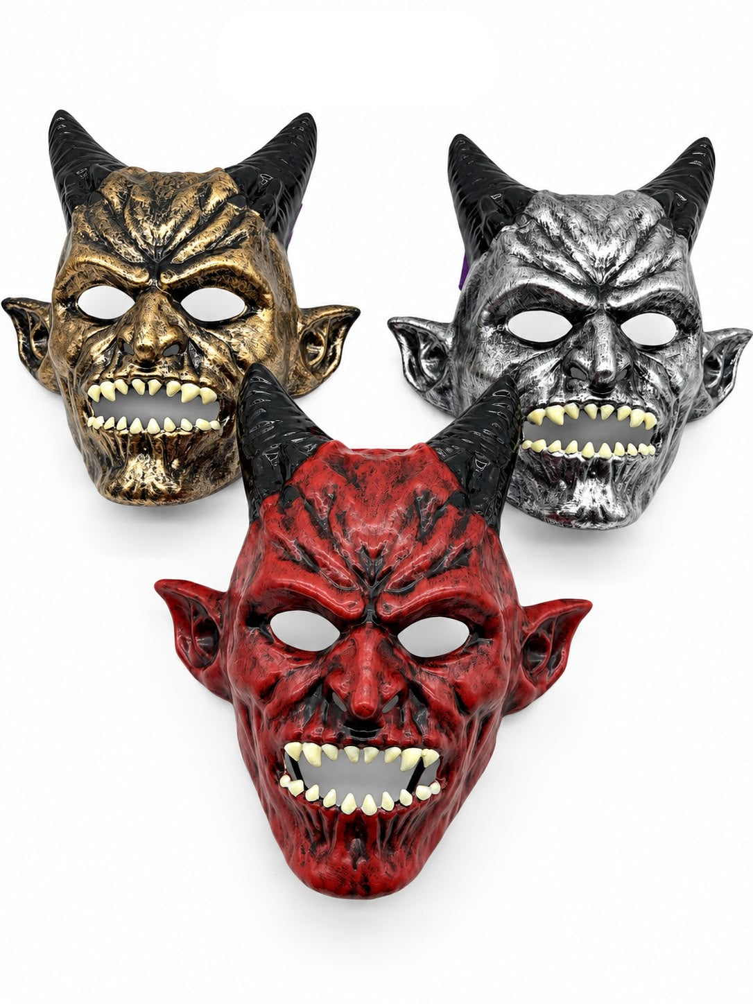 Arjoos| Horror Devil/Demon Costume Mask Scary Party Face Cover for Halloween, Cosplay & Pranks – Spooky Mask for Adults & Teens | Pack of 1