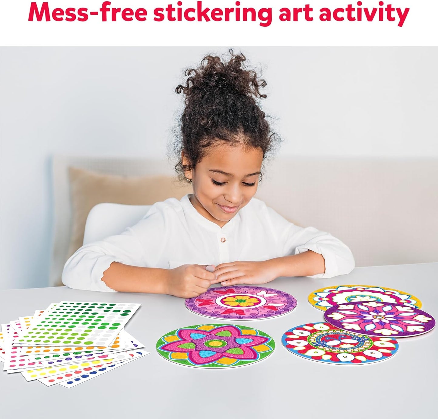 Arjoos | Skillmatics Dot it!: Mandala Art | No mess sticker art for kids , Art Activity | Gifts for Boys & Girls - Ages ( 3 -7 yrs )