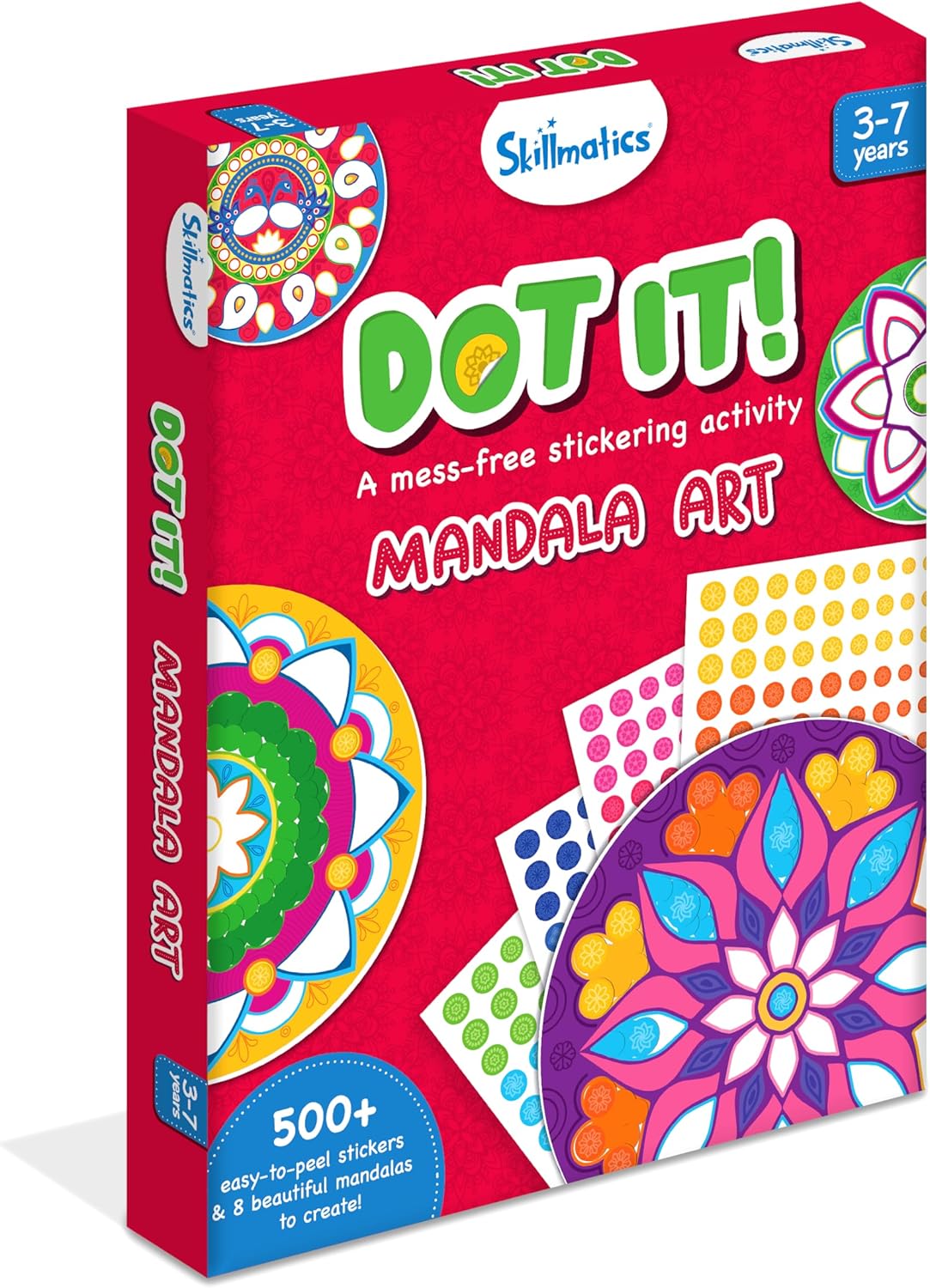 Arjoos | Skillmatics Dot it!: Mandala Art | No mess sticker art for kids , Art Activity | Gifts for Boys & Girls - Ages ( 3 -7 yrs )